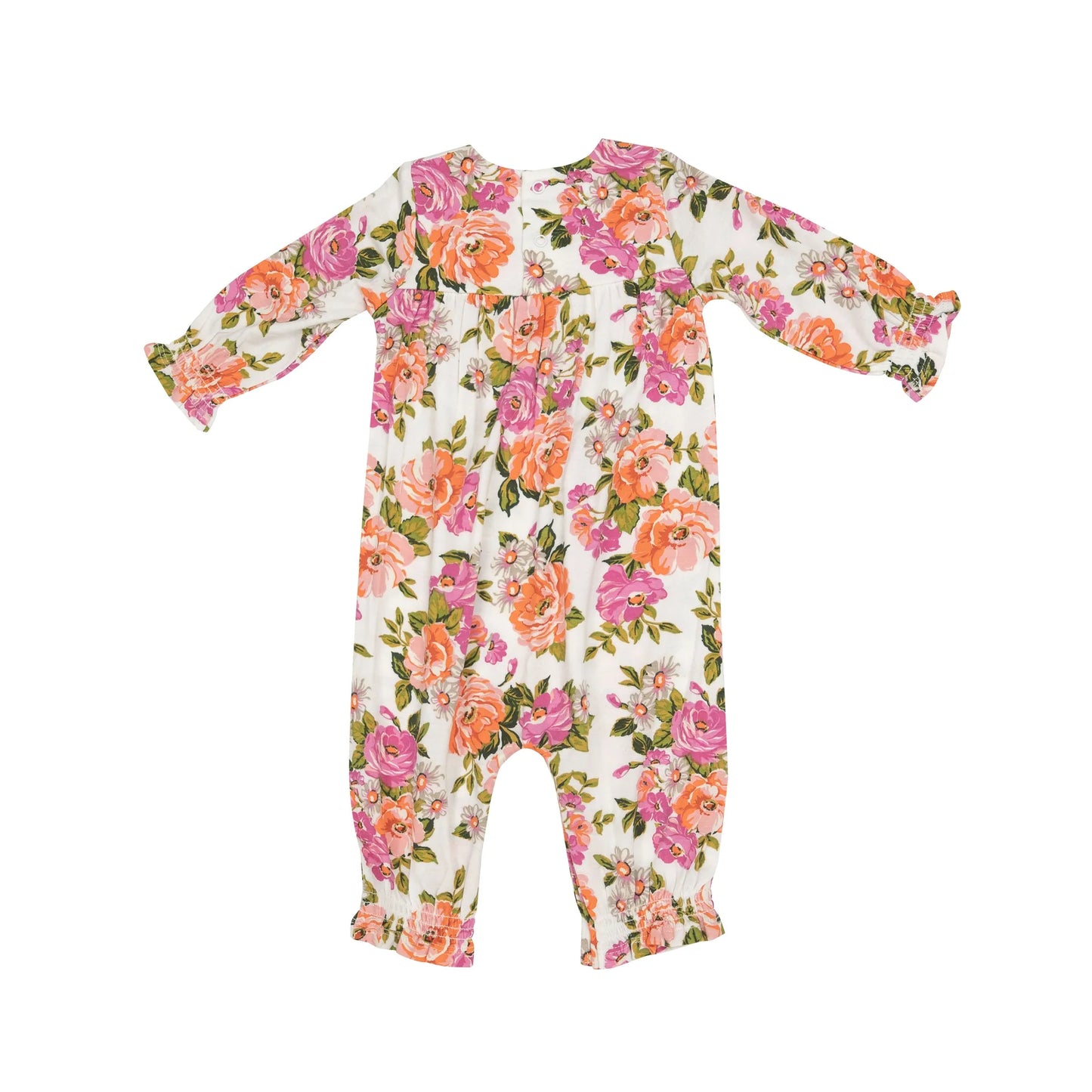 Wild Rose Floral Smocked Romper