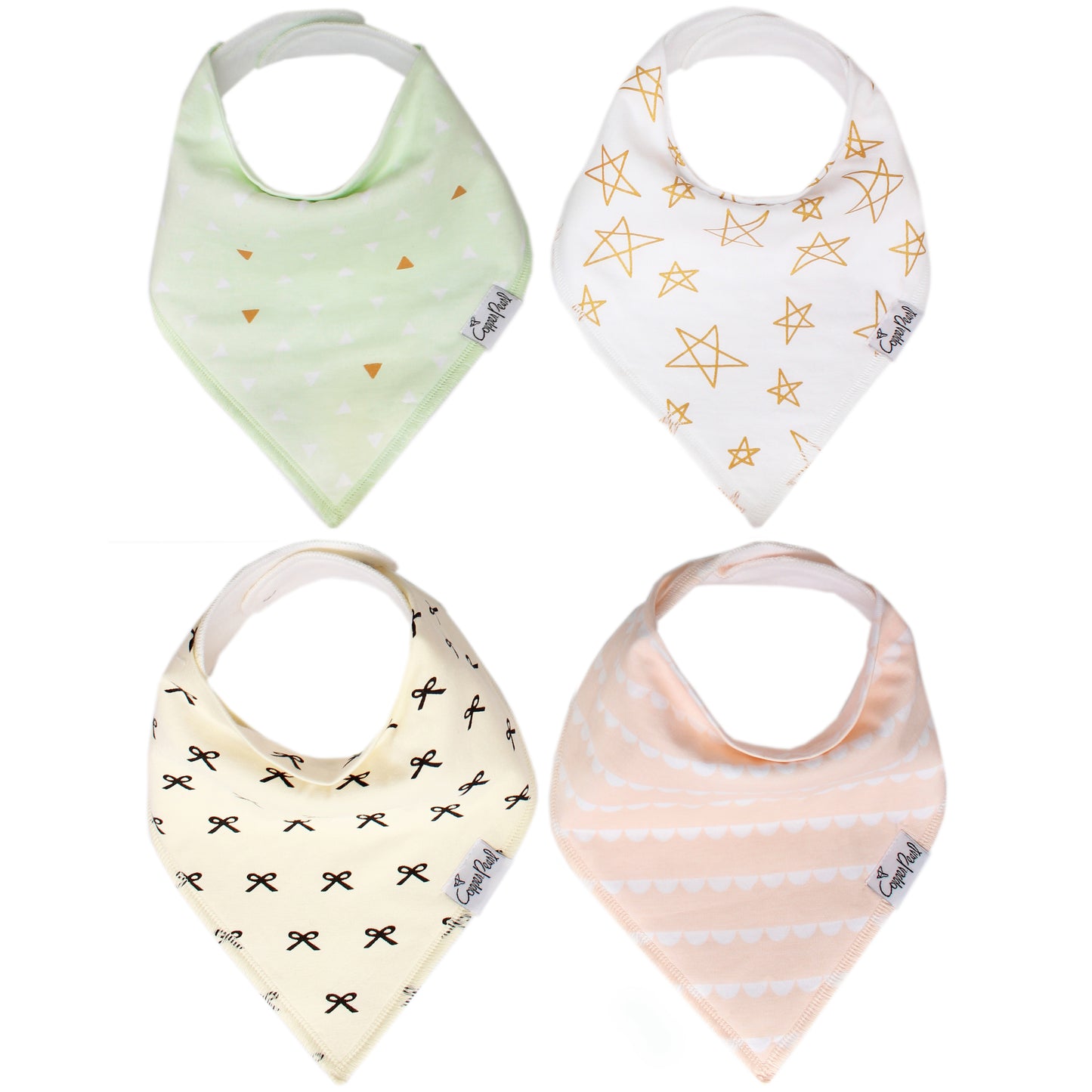 Copper Pearl Single Bandana Bibs - Paris