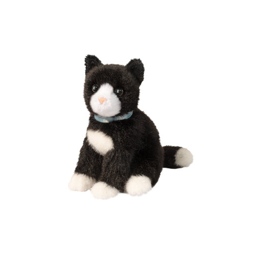 Mini Black & White Cat - Douglas Toys