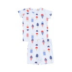 American Ice Cream-Blue Loungewear Shorts Set