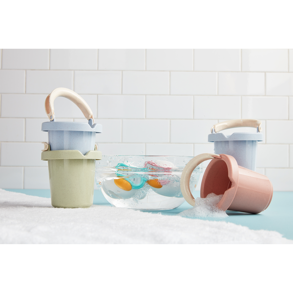 Blue Stacking Bath Bucket Set