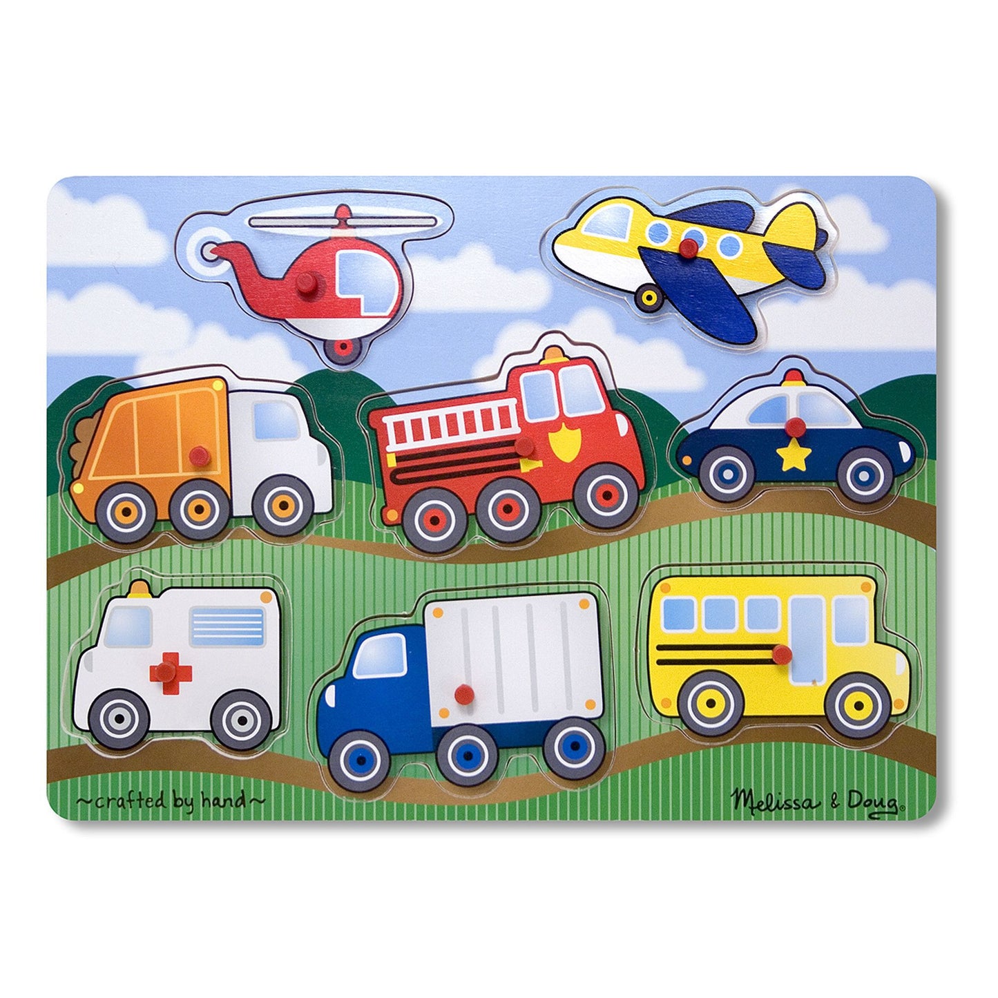 Vehicles Peg Puzzle