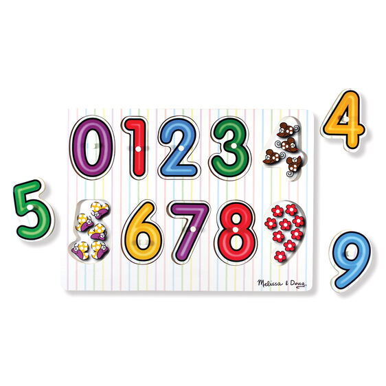 See-Inside Numbers Peg Puzzle
