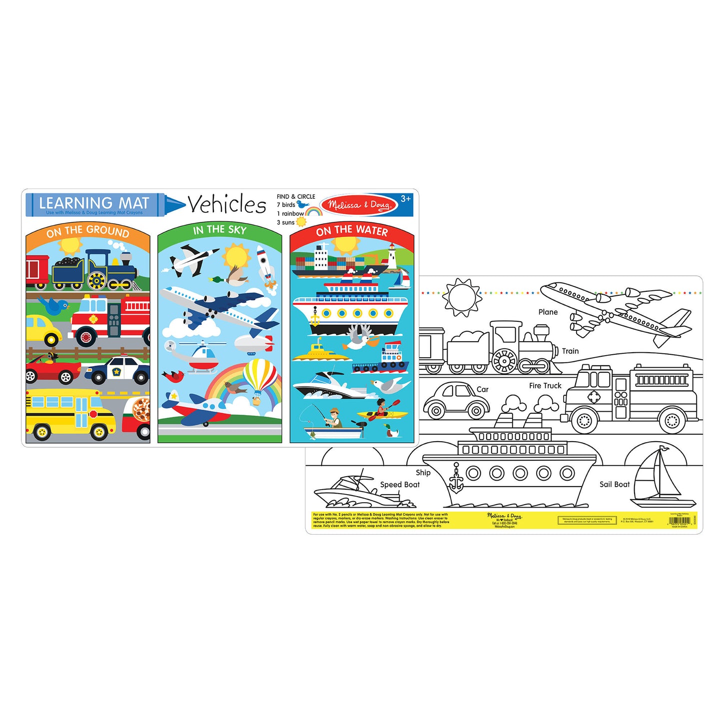 Vehicles Learning Mat - Melissa & Doug