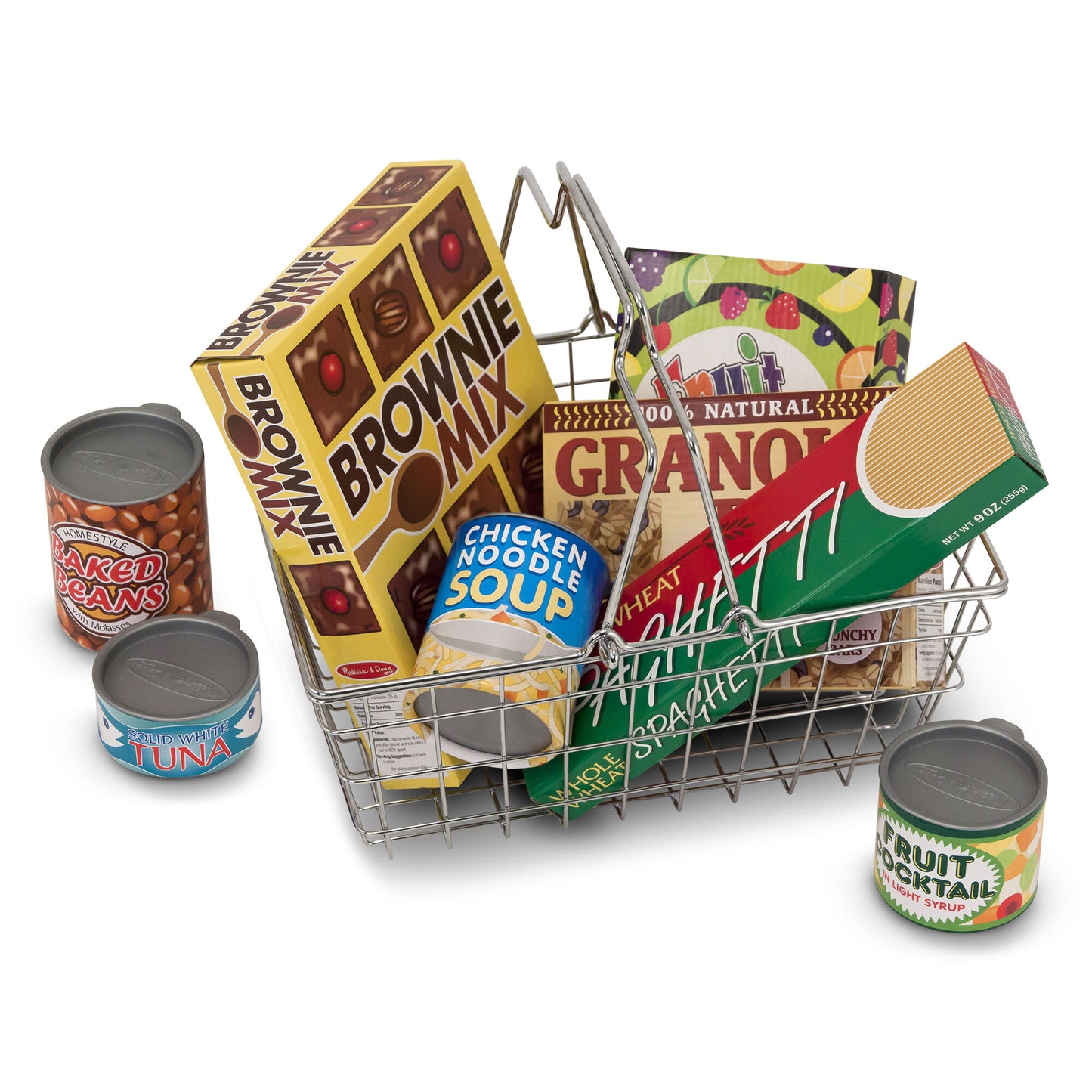 Grocery Basket with Play Food