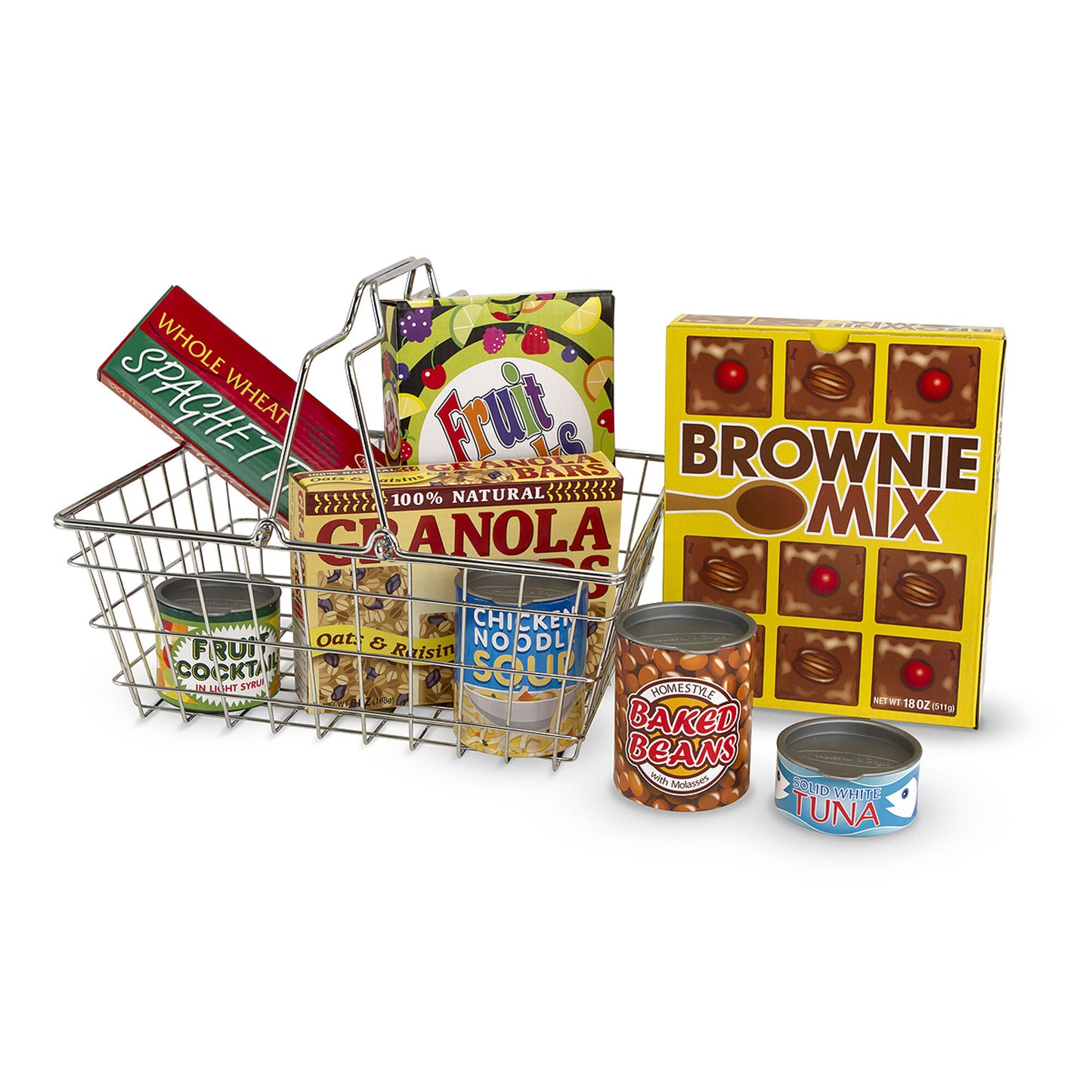 Grocery Basket with Play Food