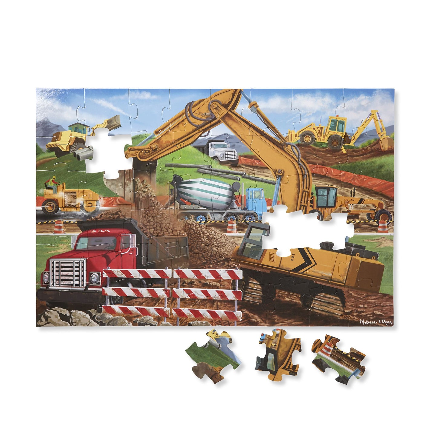 Building Site Floor Puzzle 48 Pieces
