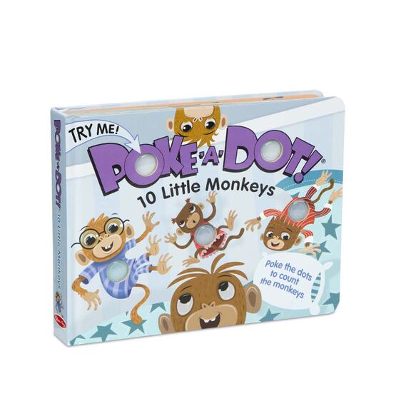 Poke-A-Dot: 10 Little Monkeys Book