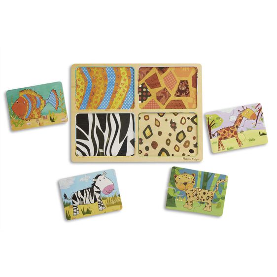 Animal Patterns Natural Play Wooden Puzzle
