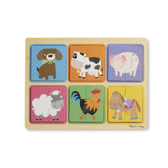 Farm Friends Natural Play Wooden Puzzle
