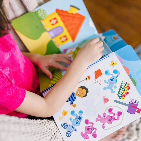 Blue's Clues & You! Restickable Sticker Pad - Places Blue Loves