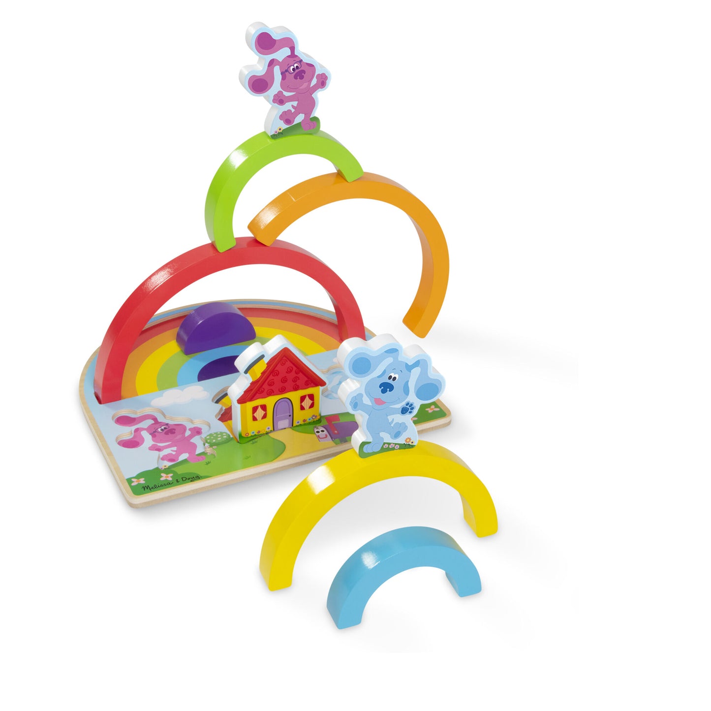 Wooden Rainbow Stacker Puzzle Blue's Clues & You!
