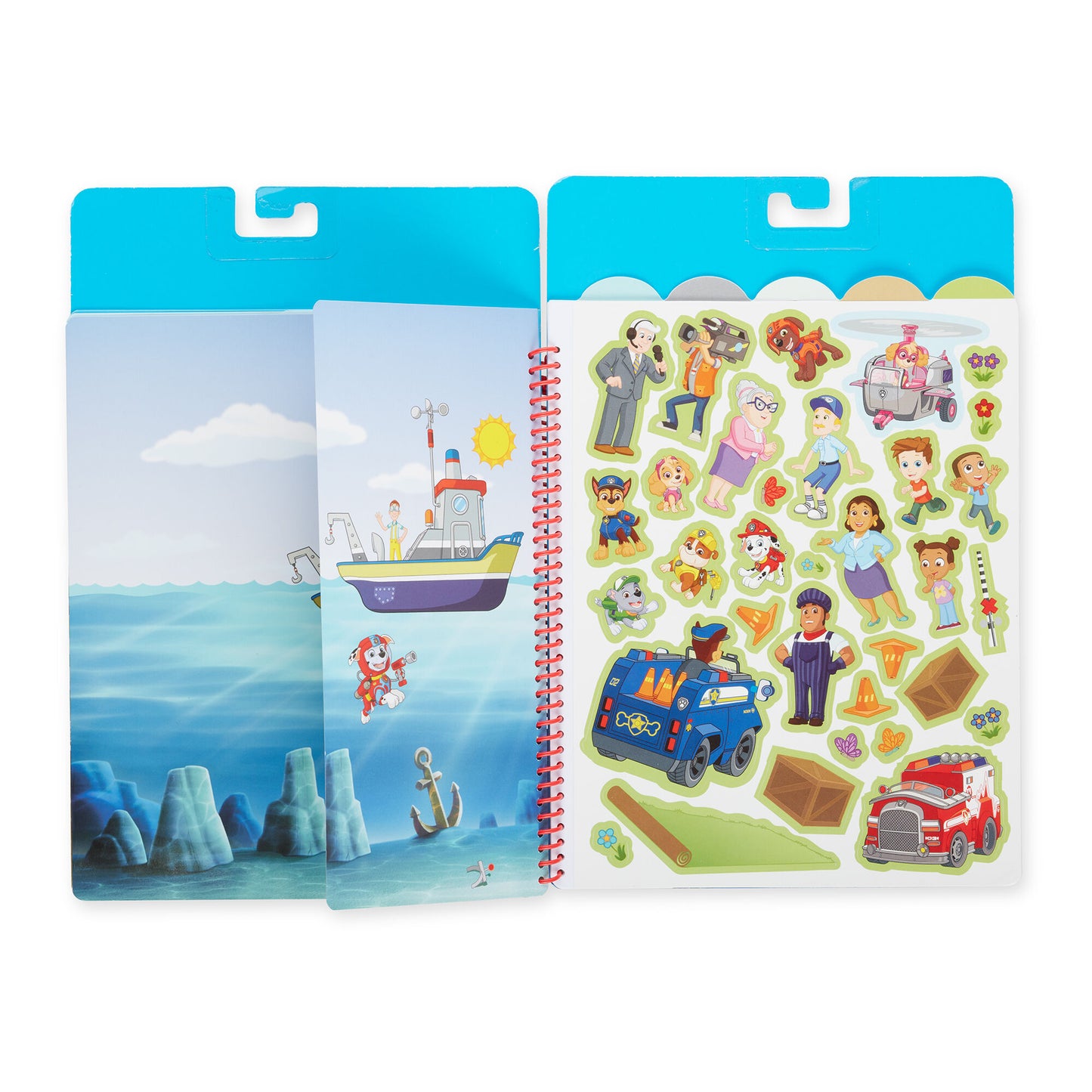 Adventure Bay Paw Patrol Restickable Stickers Flip-Flap Pad