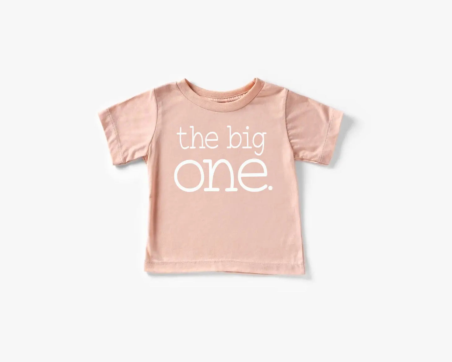 The Big One First Birthday Shirt - Peach
