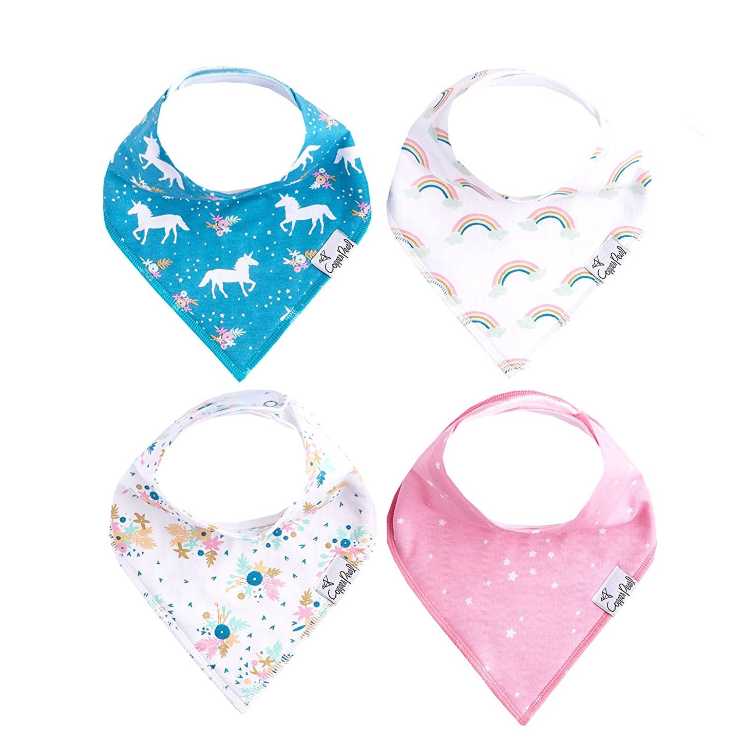 Copper Pearl Single Bandana Bibs - Whimsy
