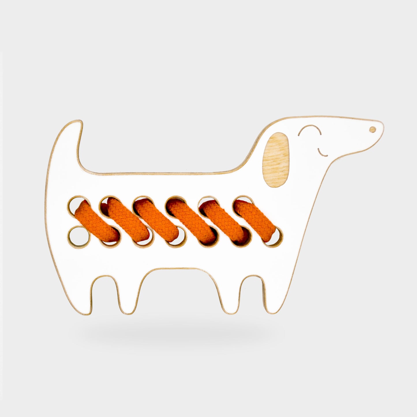 The Dachshund Wooden Lacing Toy