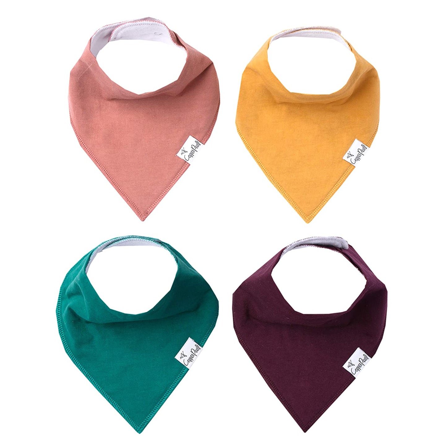 Copper Pearl Single Bandana Bibs - Jade