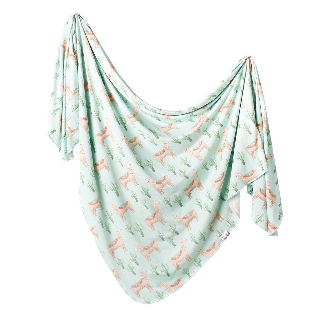 Copper Pearl Knit Swaddle Blanket - Cusco