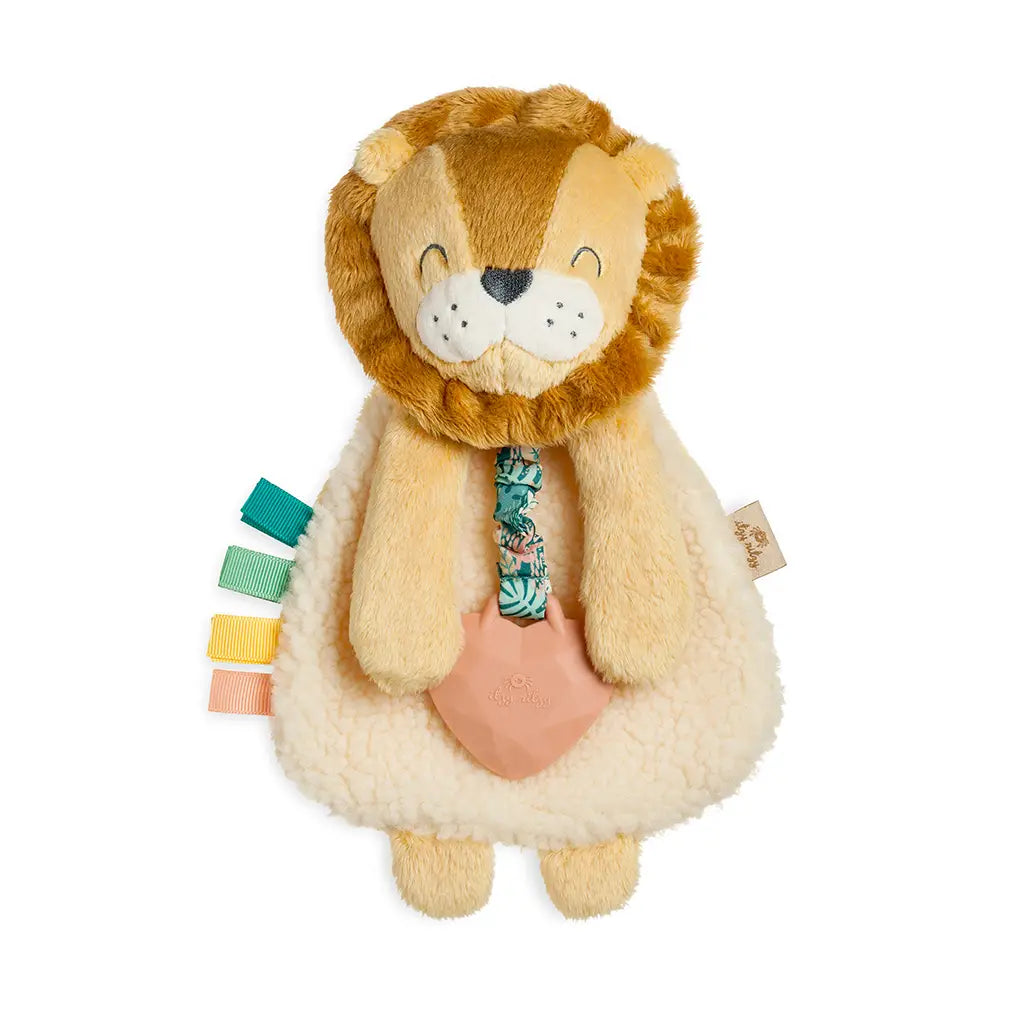 Lion Plush Lovey with Silicone Teether