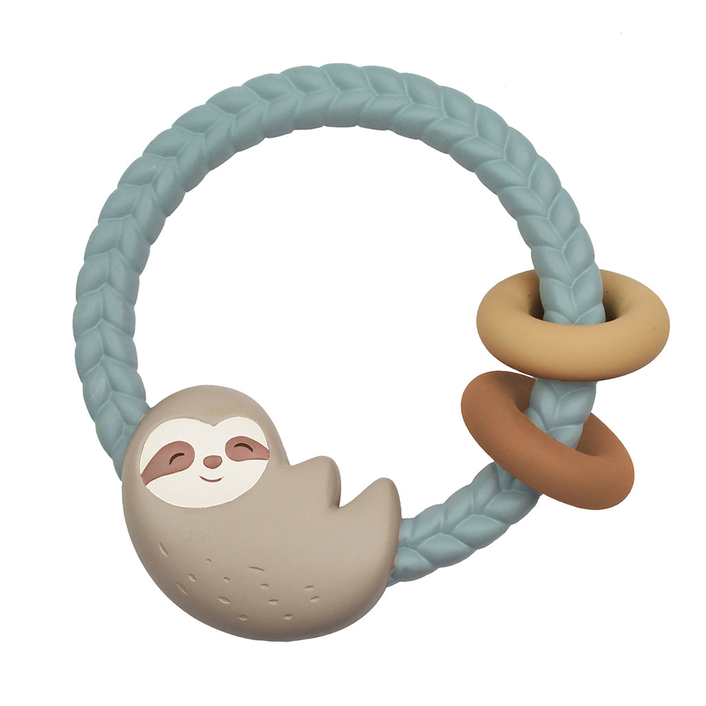 Sloth Silicone Teether Rattle
