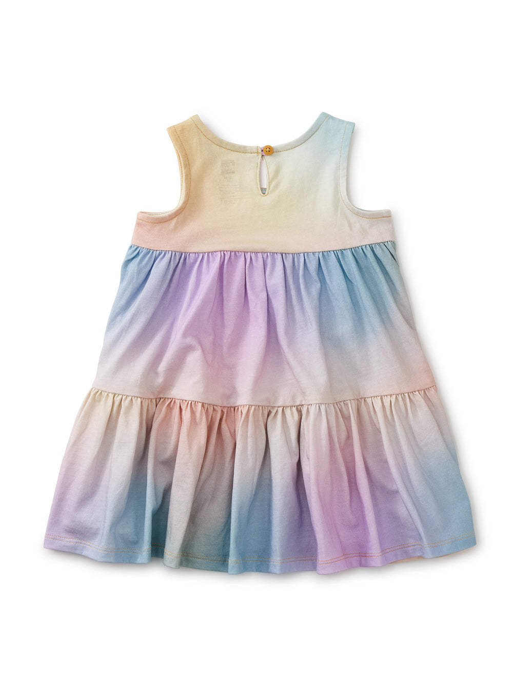 Rainbow Gradient Tiered Tank Baby Dress