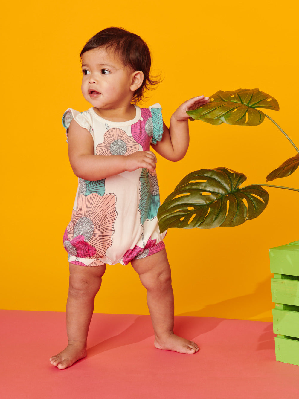 Surf Floral Flutter Baby Romper