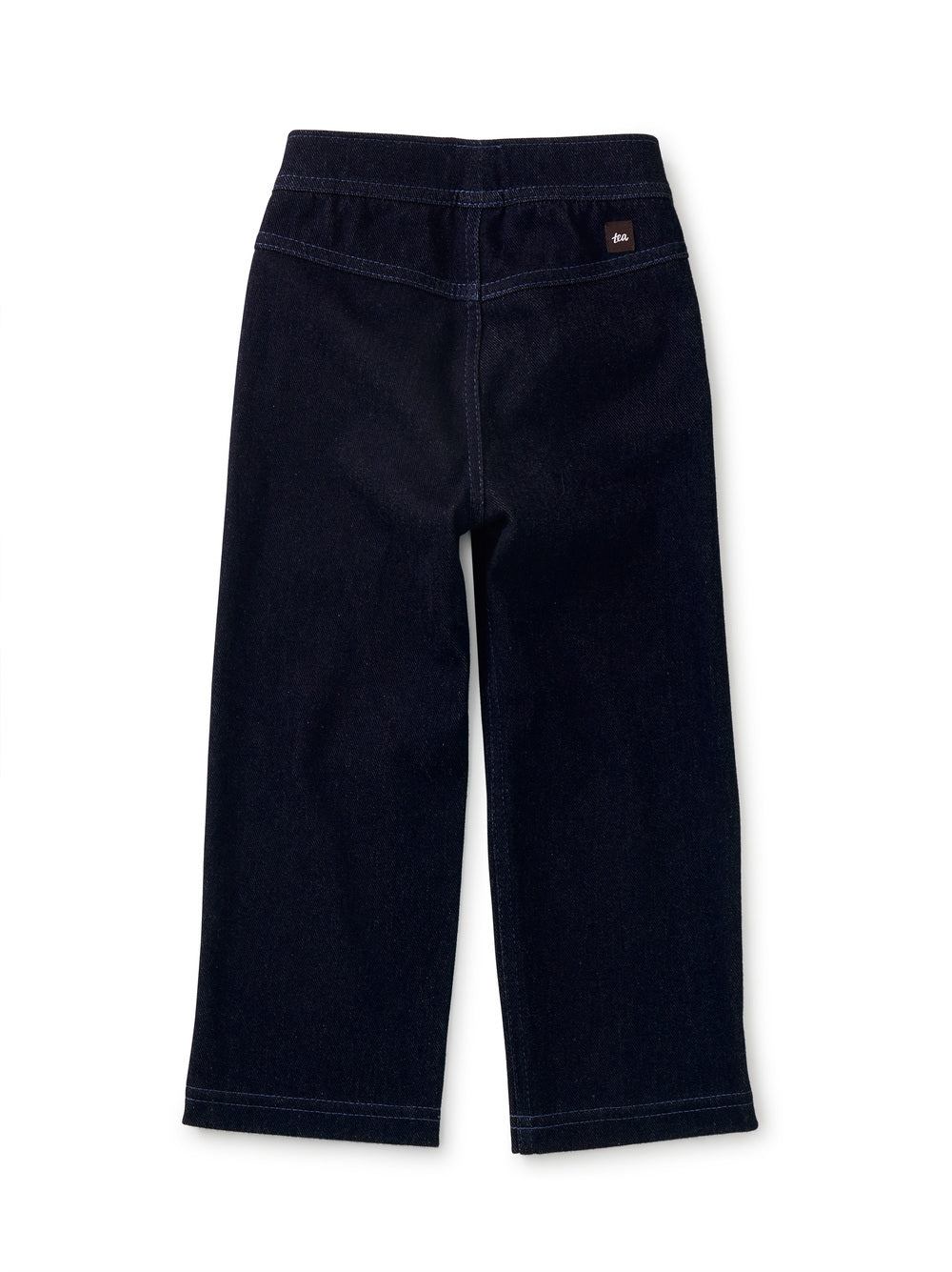 Dark Wash Denim-Like Flare Pants
