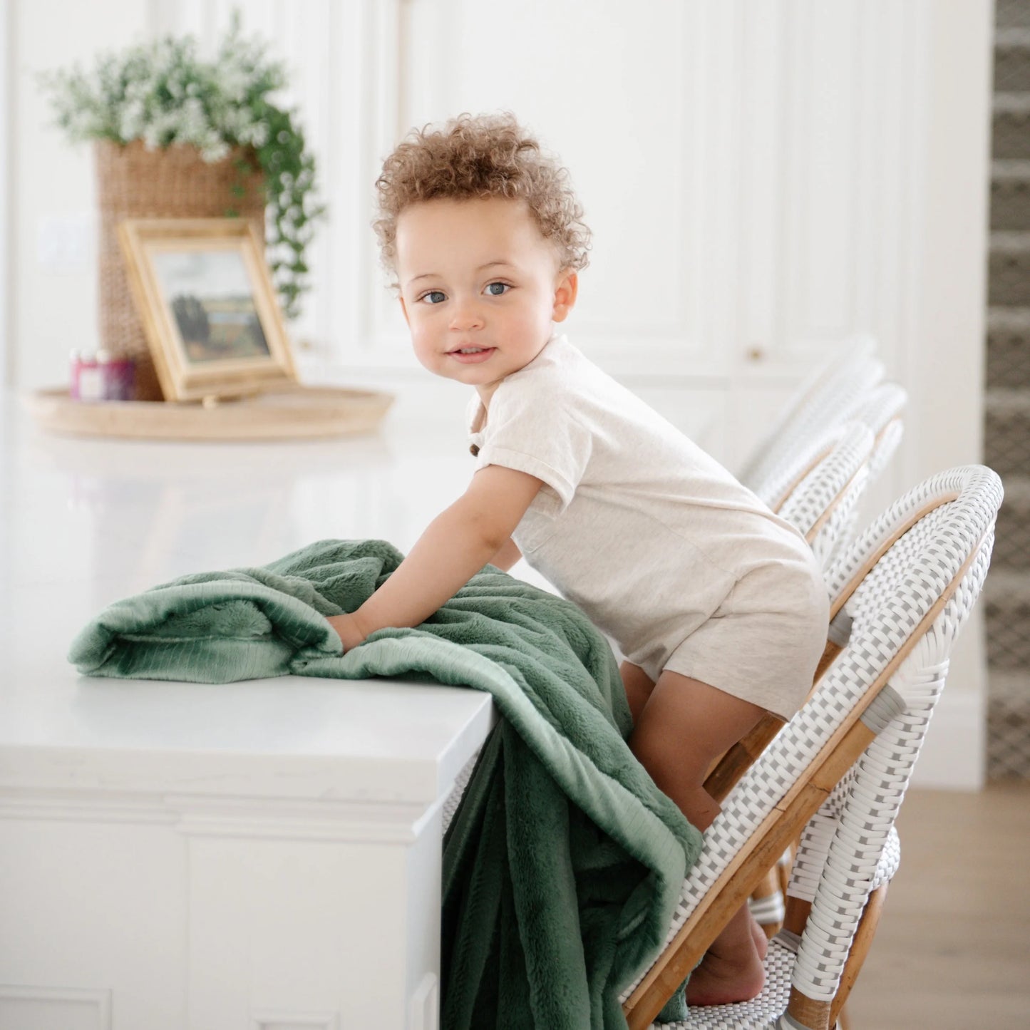 Seagrass Lush Receiving Blanket