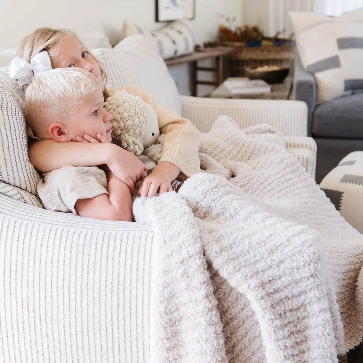 Moonbeam Ribbed Bamboni Receiving Blanket