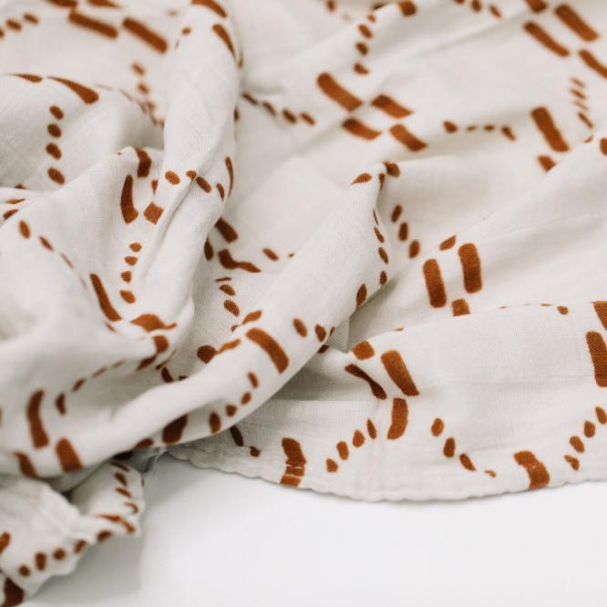 Saranoni Bamboo Rayon Muslin Swaddle - AJJ Juliet Copper