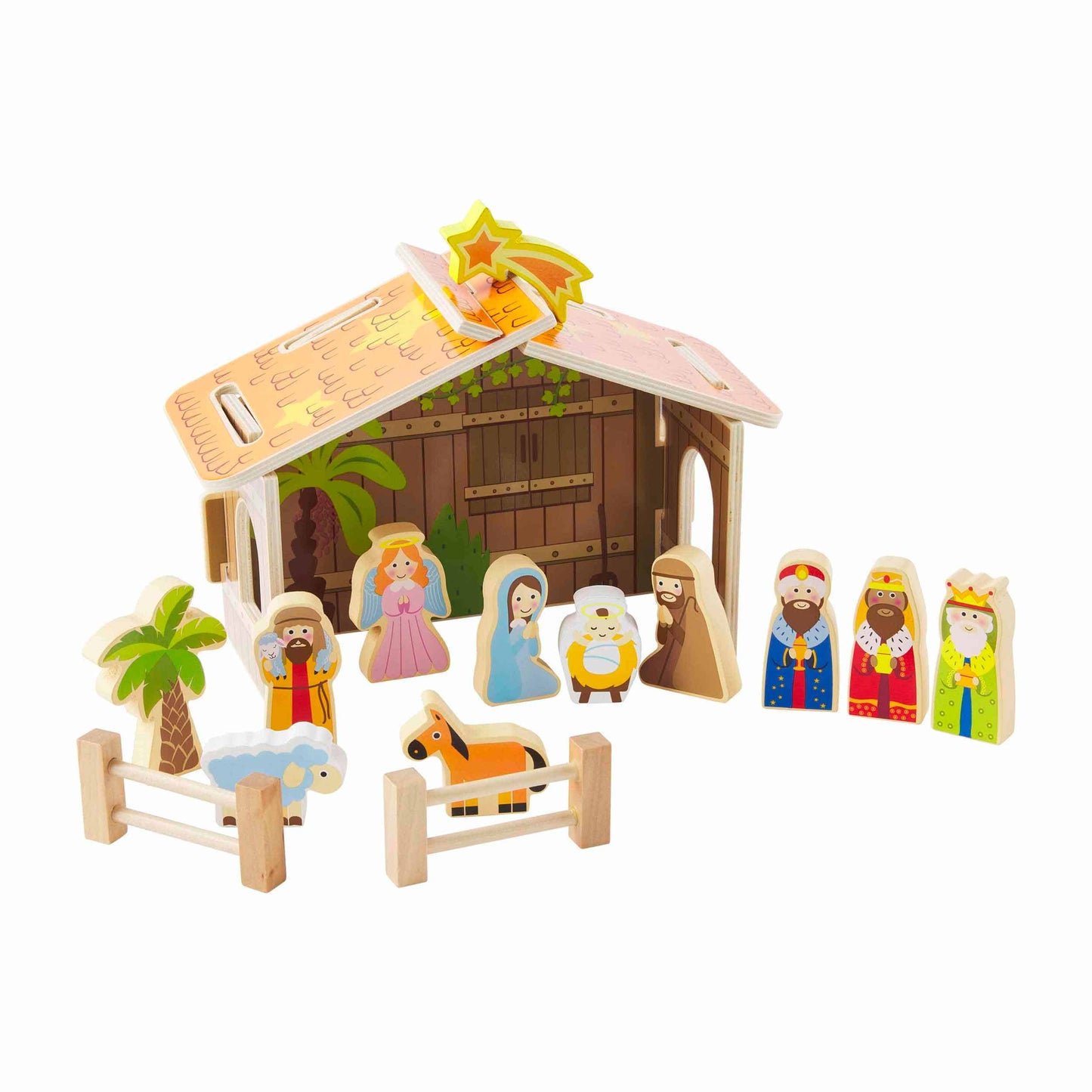 Wood Nativity Set by Mud Pie