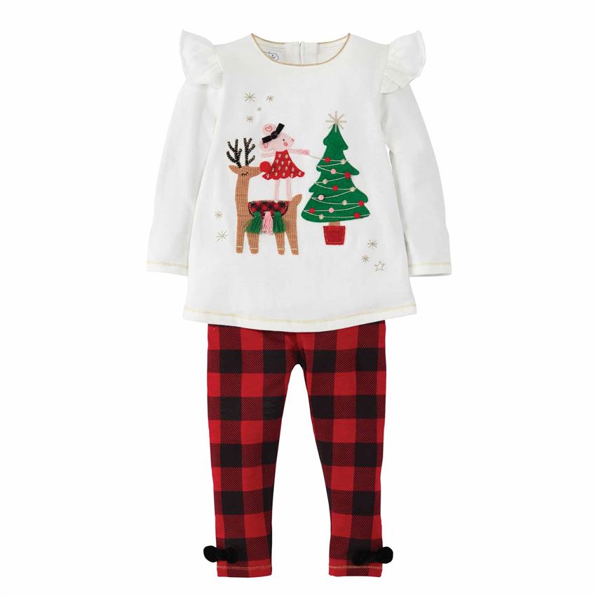 Mud Pie Reindeer Mouse Tunic and Legging Set