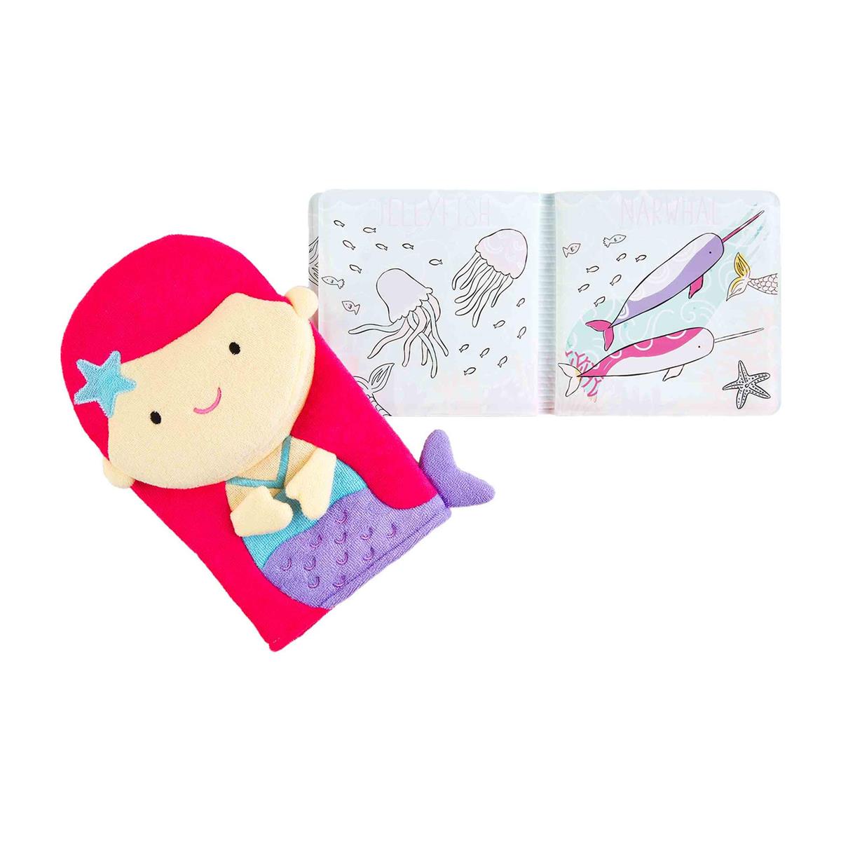 Mermaid Bath Book & Mitt Set