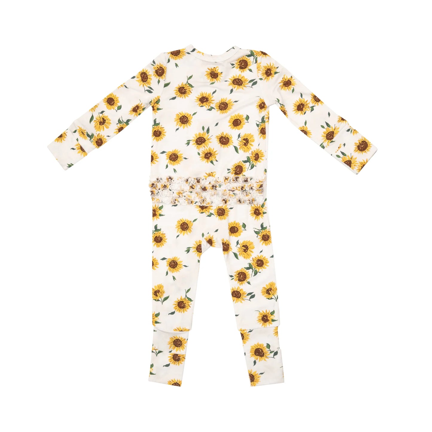 Sunflower Ditsy 2-way Zipper Romper