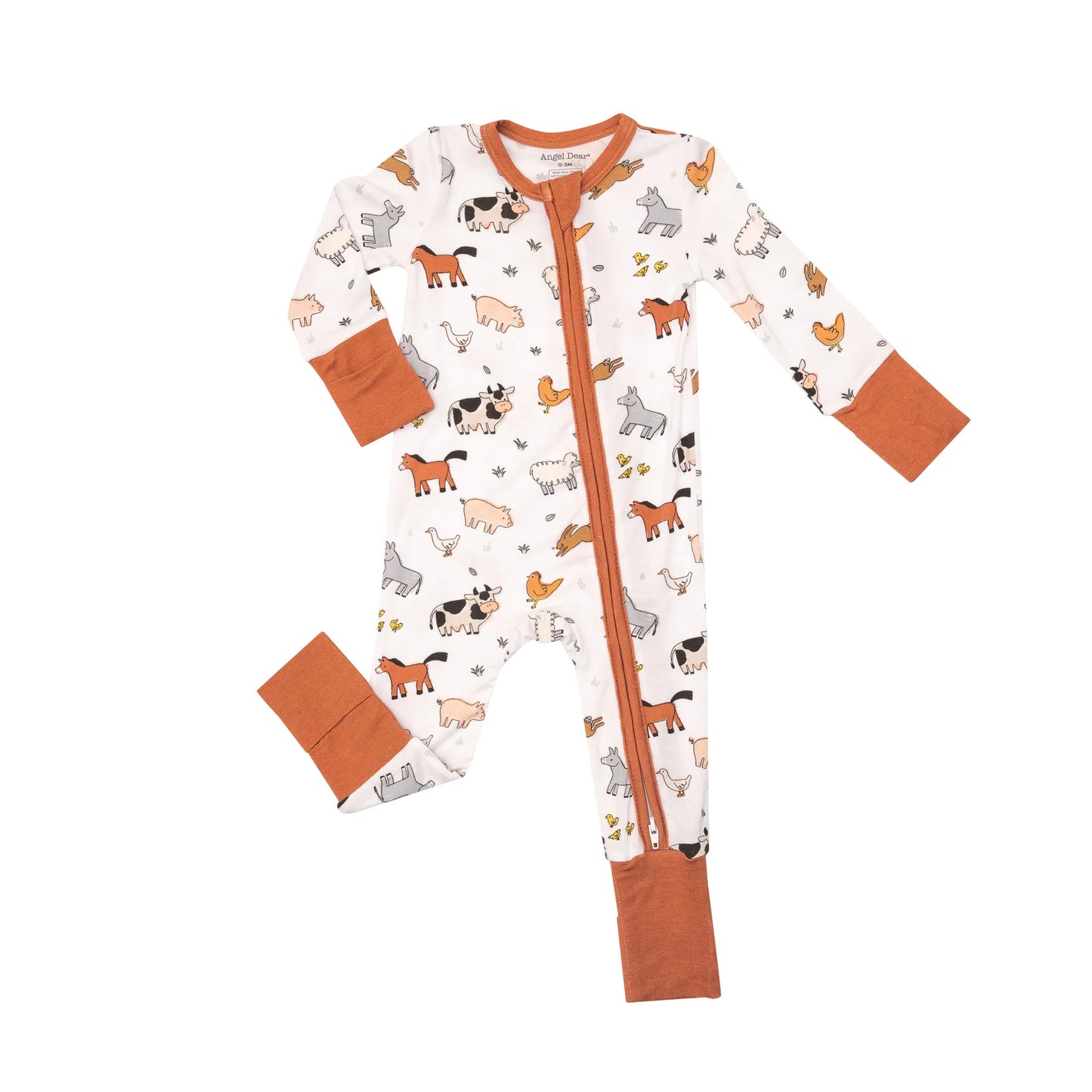 Farmyard Babies 2-way Zipper Romper