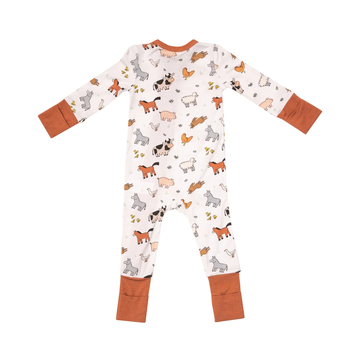 Farmyard Babies 2-way Zipper Romper