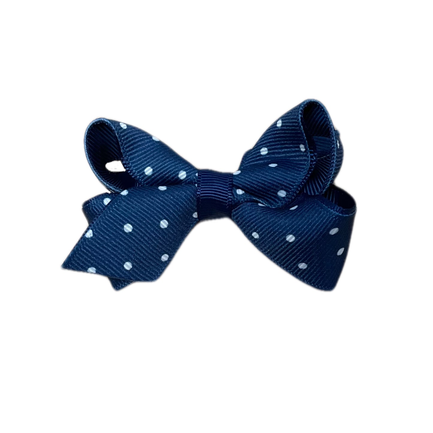 Mini Dot Print Grosgrain Hair Bow