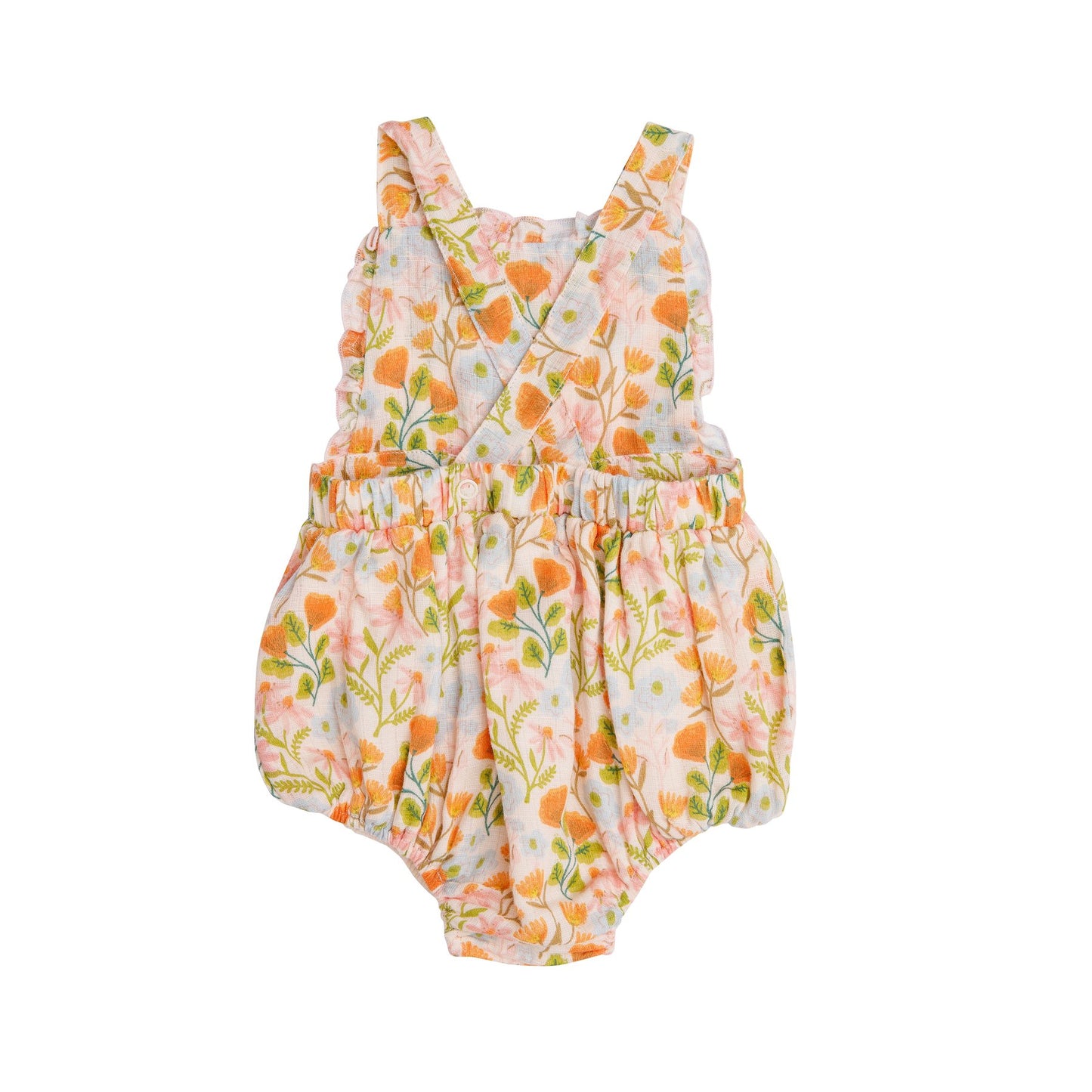 Honest Earth Floral Ruffle Bib Bubble
