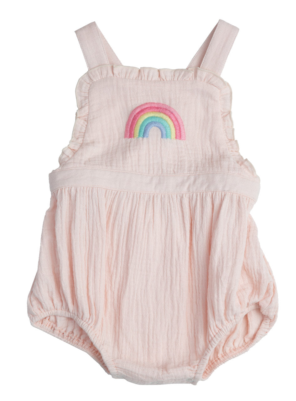 Angel Dear Organic Ruffle Bubble - Rainbows