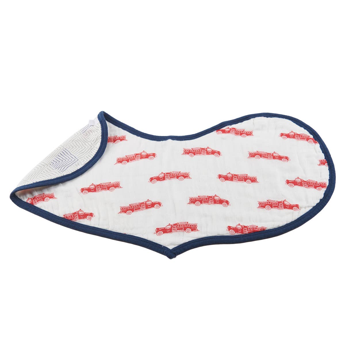 Fire Truck and Dalmatian Bamboo Heart Bibs - Set of 2