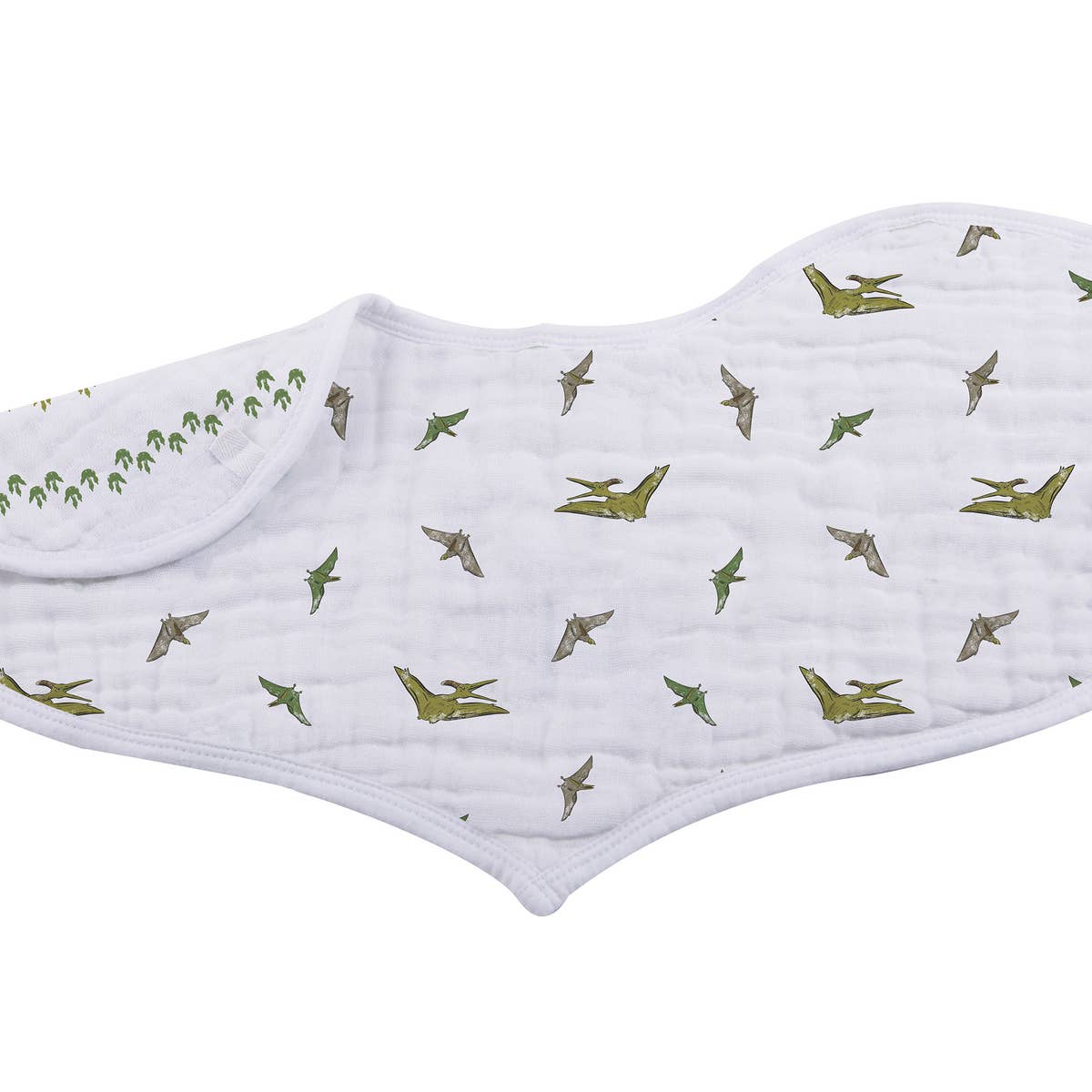 Dino Days Cotton Heart Bibs - Set of 2
