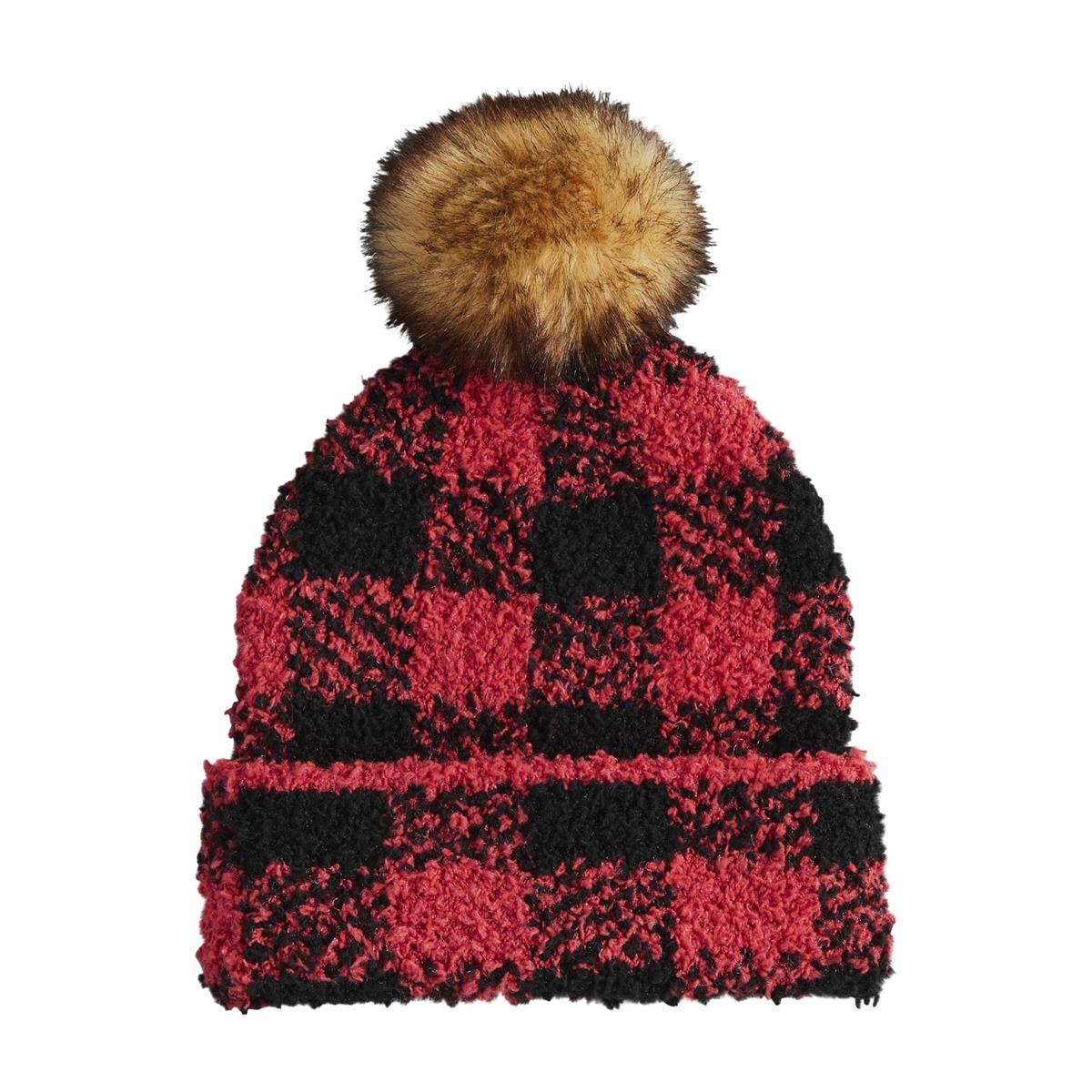 Kids Red Buffalo Check Hat