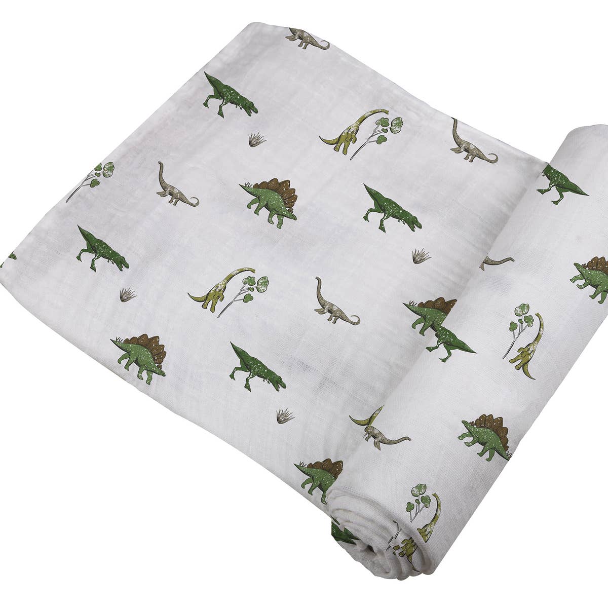 Newcastle Classics Cotton Muslin Swaddle Blanket - Dino Days