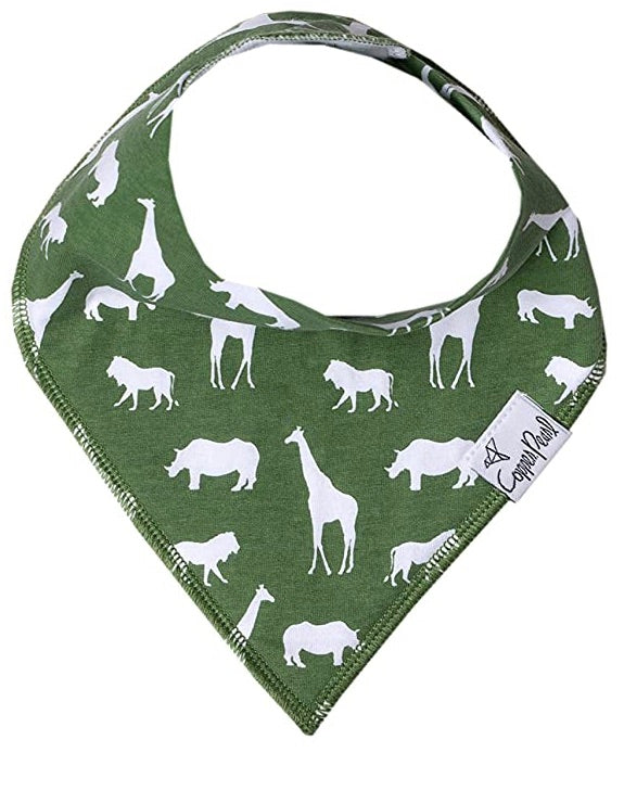 Copper Pearl Single Bandana Bibs - Safari