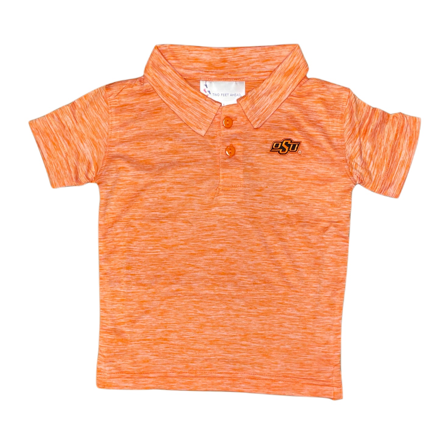 Two Feet Ahead Short Sleeve Space Dye Polo Shirt
