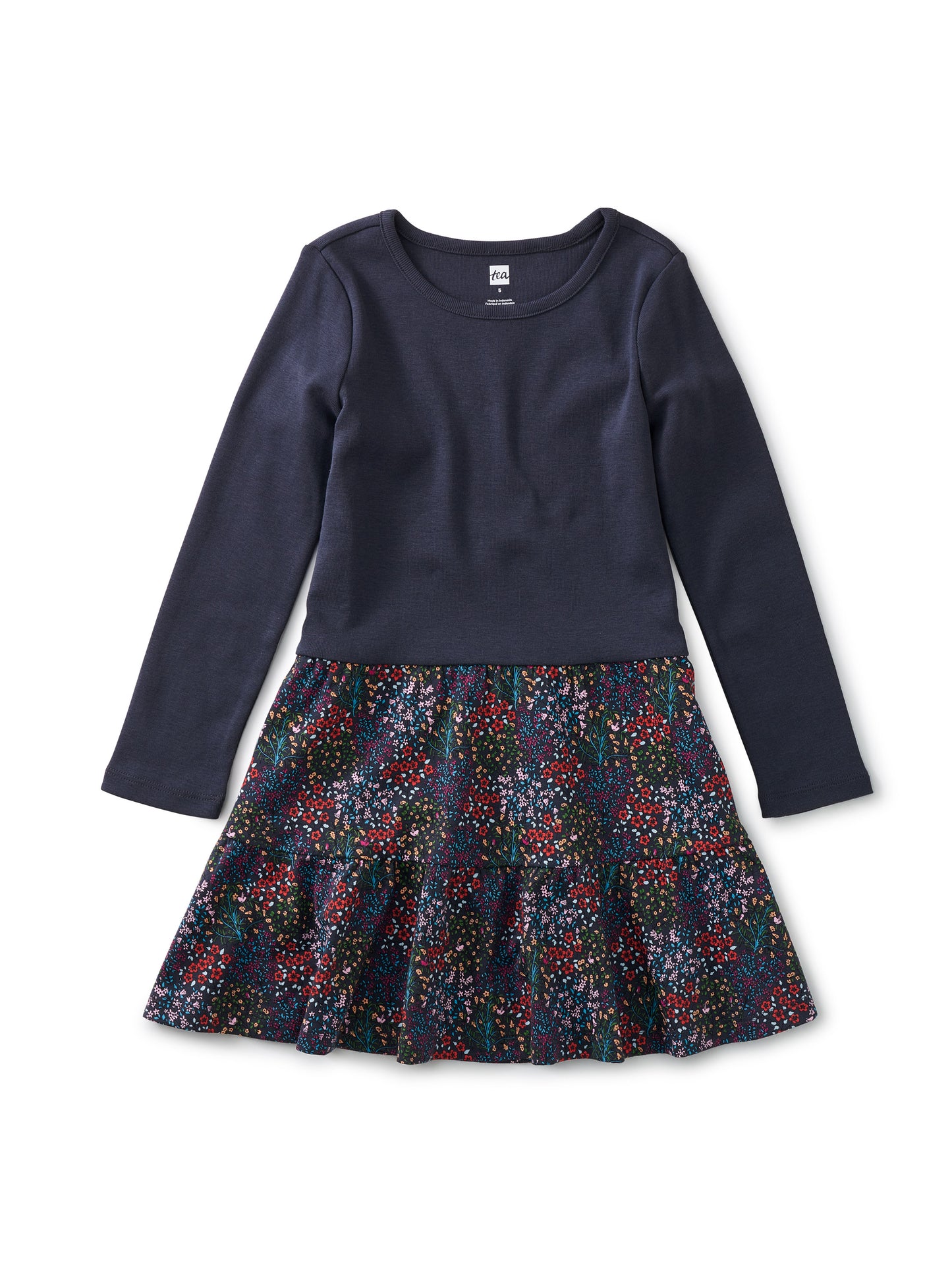 Pirouette Dress - Trädgård Floral in Black