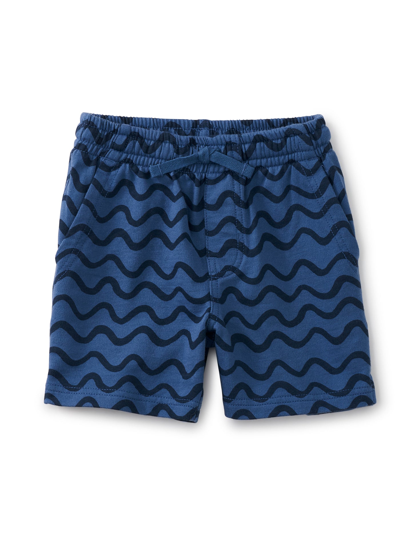 Mediterranean Waves in Blue Knit Shortie