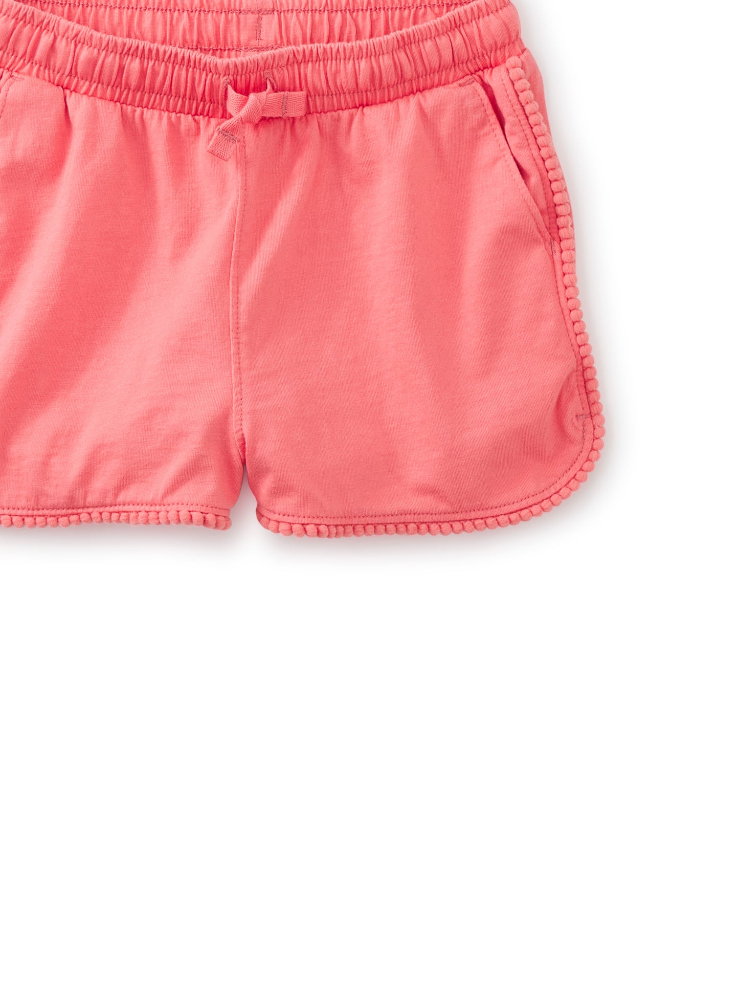 Sunset Pink Pom-Pom Gym Shorts