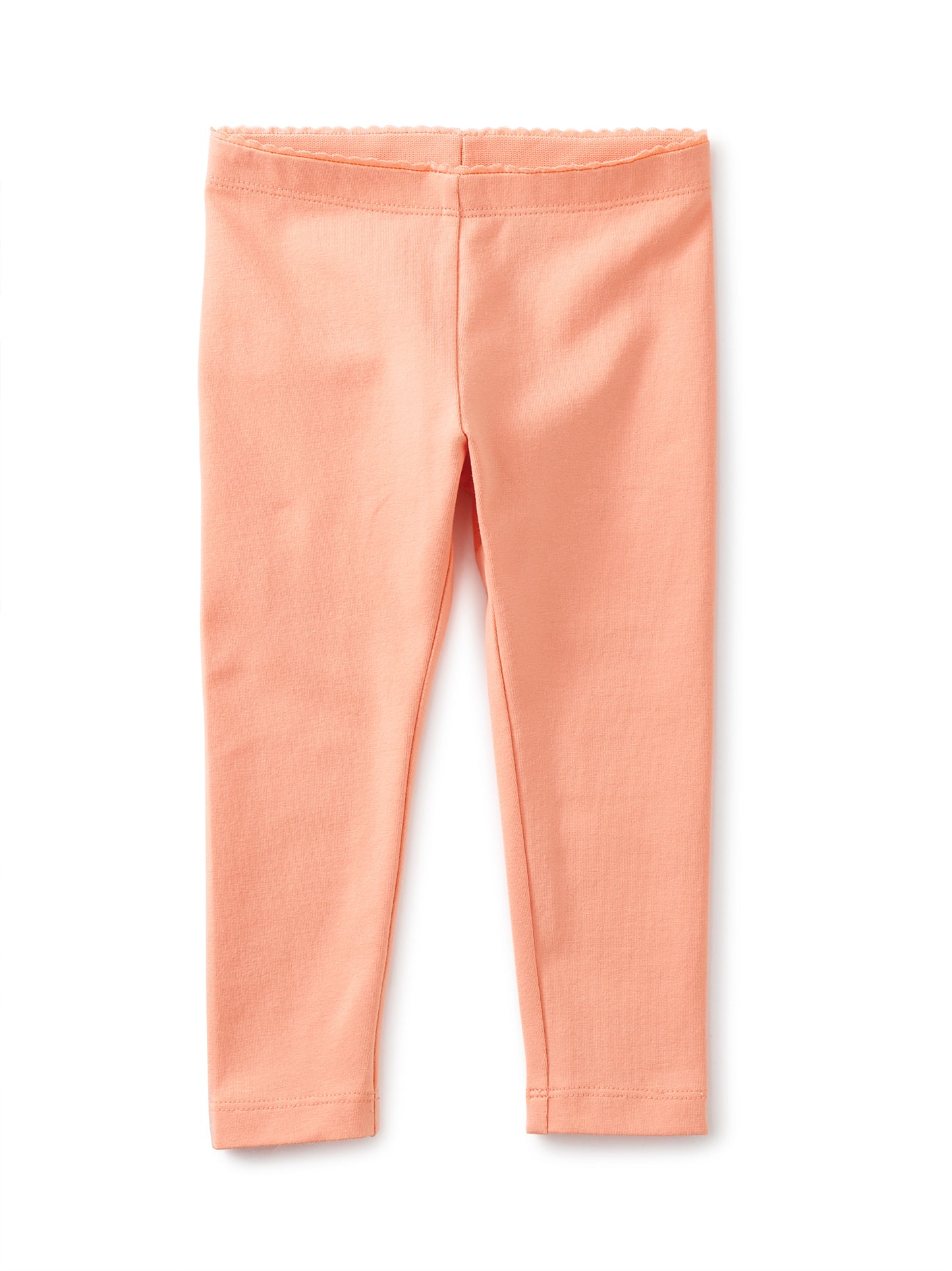 Peach Solid Baby Leggings