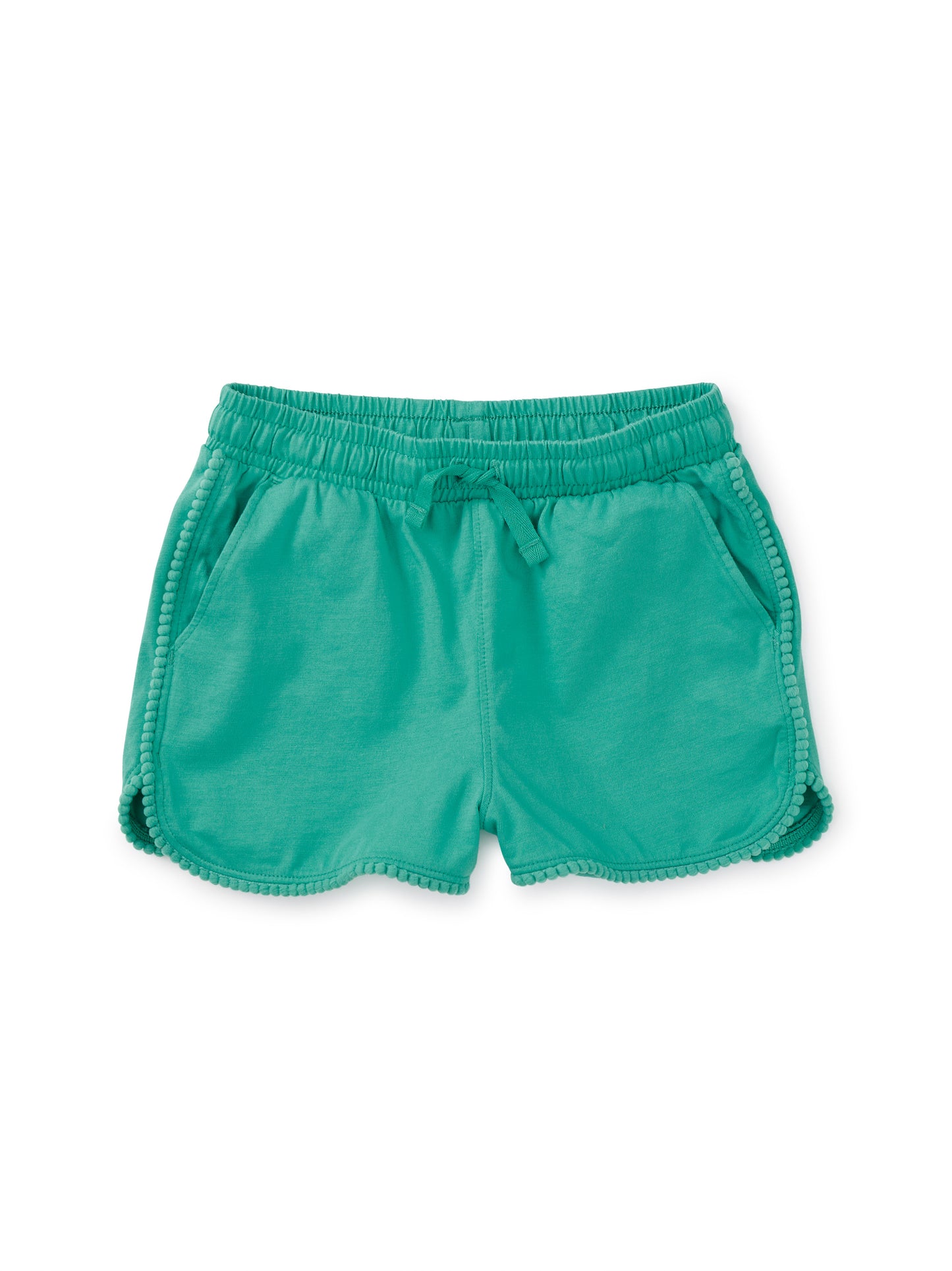 Light Laguna Pom-Pom Gym Shorts